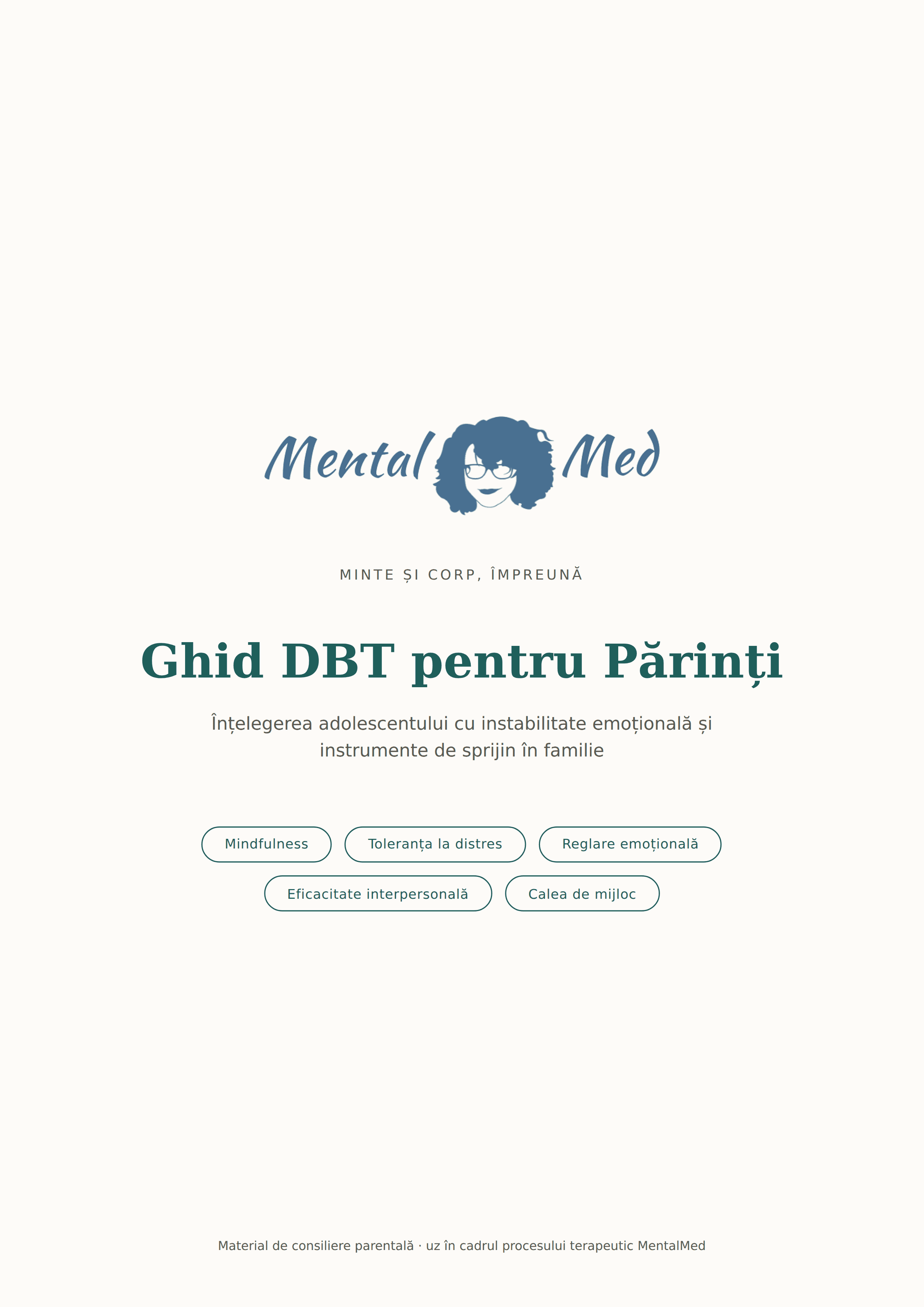 Ghid DBT pentru parinti cu adolescenti instabili emotional
